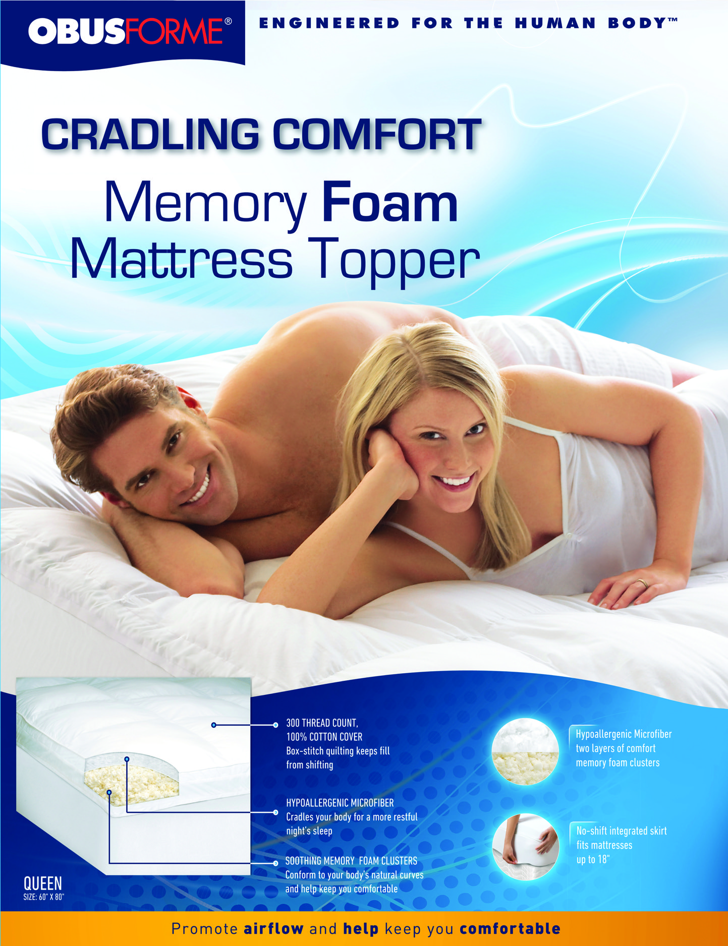 Cradling Comfort Elite Mattress Topper (Queen) (MP-CRAD-CE-QN)